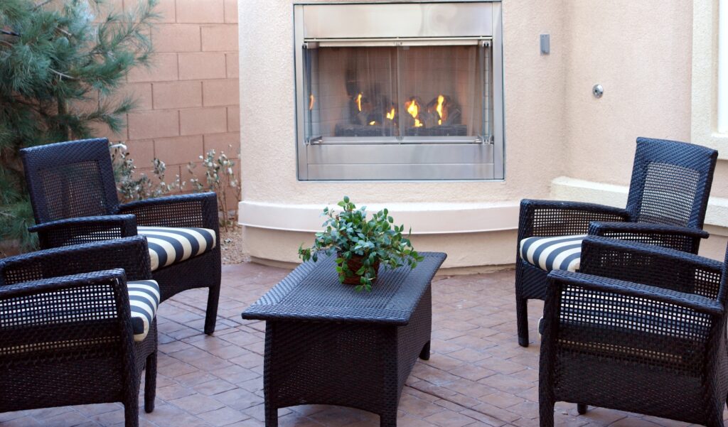 custom outdoor fireplace katy tx